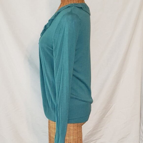 Ladies APPLESEED'S 2 Piece Sweater & Shell Set in Teal - MP - Picture 3 of 5